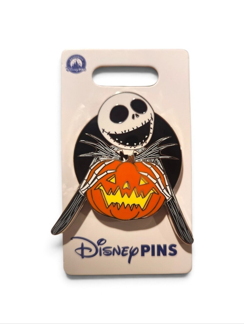 Disney Jack Skellington Pumpkin Pin — Orange, Black & White 2026
